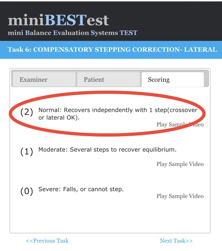 stable_program's tweet image. Foundational balance skills include integrated ankle-hip-step responses for EACH direction

👉 A tool that individually assesses EACH direction of movement (like the BESTest) should be used

(at very least each direction should be assessed in isolation)

12 of 30

#STEPtember