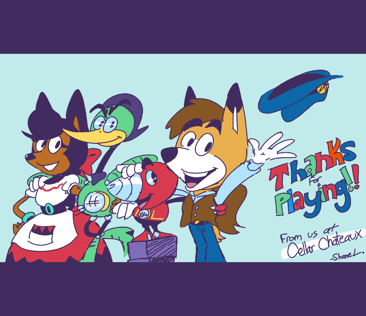 I wanted to make a quick doodle to thank everyone for playing the newest 'Sondro Gomez' demo! As well as thank @SAGExpo for their work, and thank everyone who spoke a good word of Sondro Gomez. The praise means the world to the team and I'm thankful for your support! - Shane