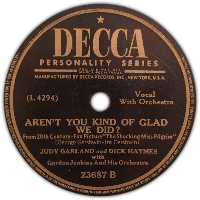 TheJudyRoom's tweet photo. September 11, 1946: Decca Records recording session w/Dick Haymes

Aren't You Kind Of Glad We Did?
https://t.co/ht7M4ABh5y

For You, For Me, Forevermore
https://t.co/OQFTb83SKn

Changing My Tune
https://t.co/KTup6iwhzo

#judygaland #deccarecords #dickhaymes #thejudyroom https://t.co/q0DUjnxTpR