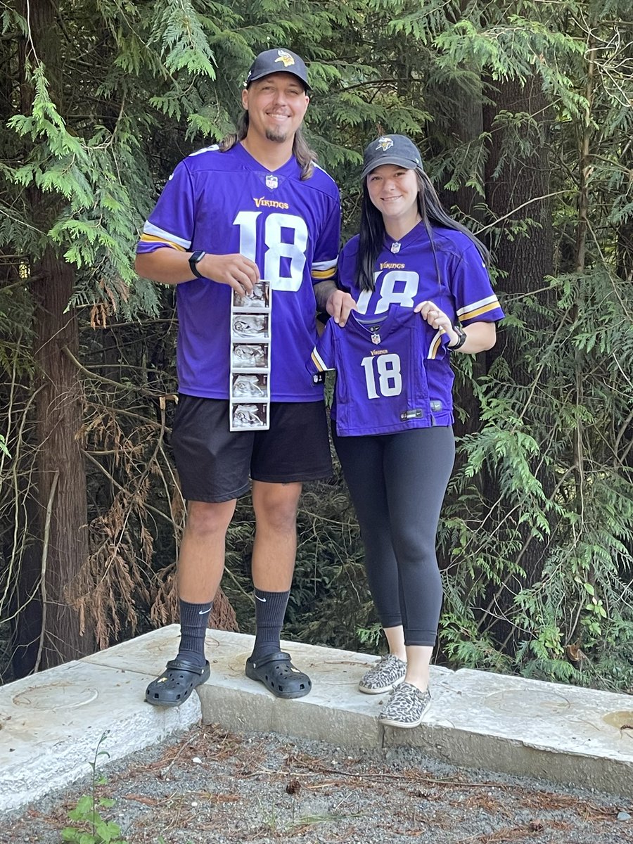 Newest <a href="/Vikings/">Minnesota Vikings</a> fan coming March 2024💜💛 #Skol