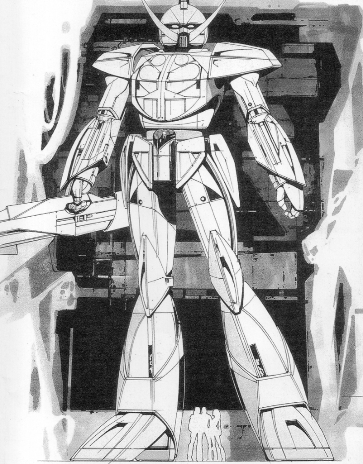 Syd Mead's visionary concept art for the Turn A Gundam served as the inspiration behind an official piece of fan-art featured in the Rockman DASH Himitsu developer gallery. 