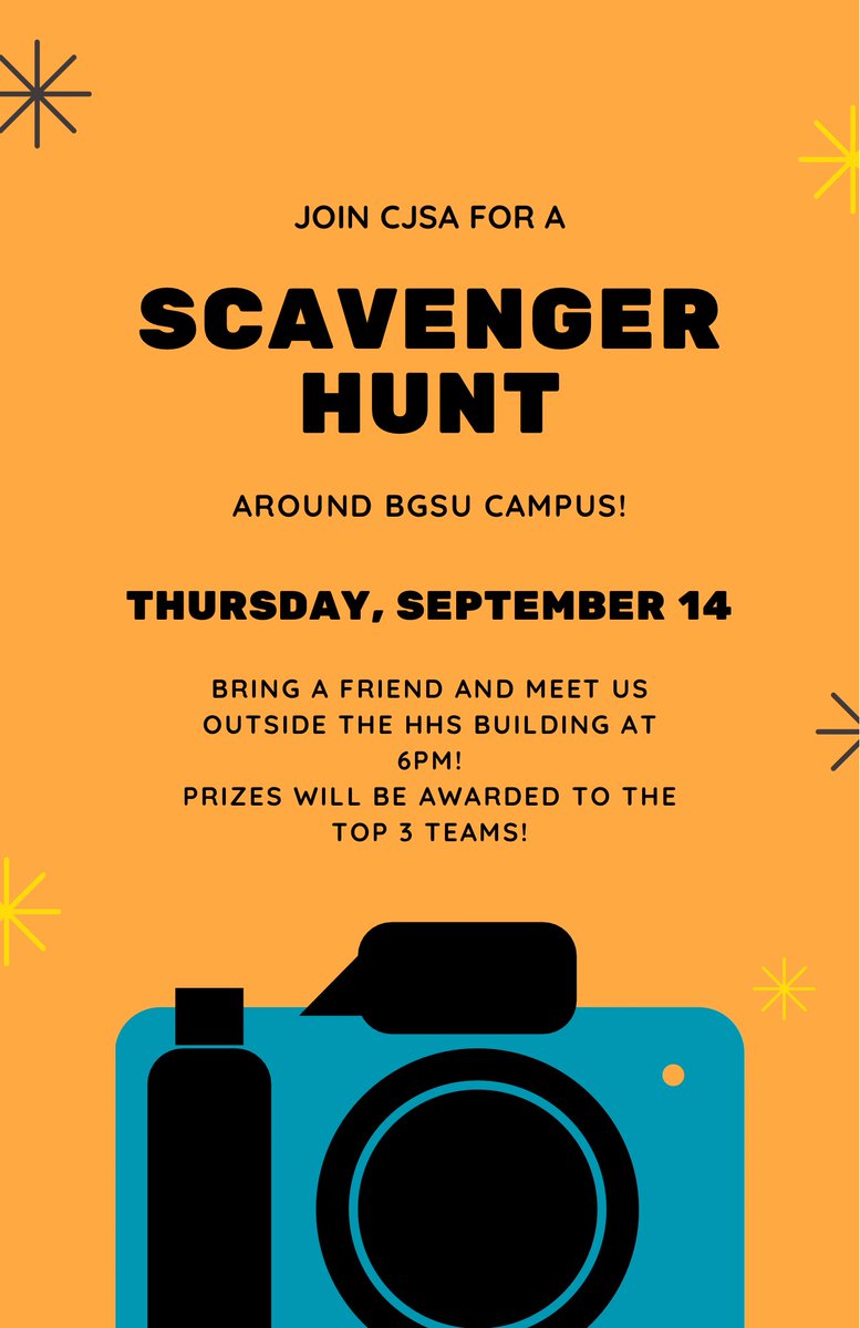 Selfie Scavenger Hunt this Thursday, September 14th at 6pm! See you then outside of HHS!