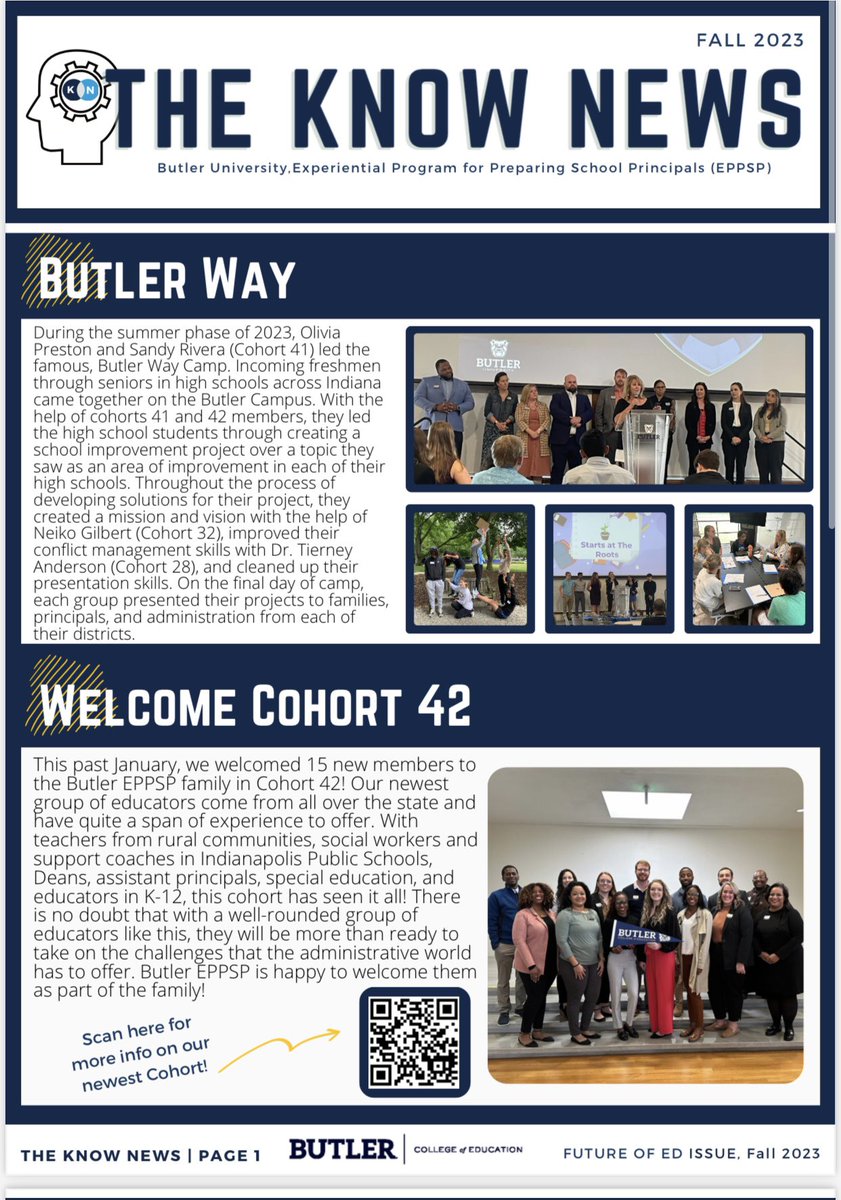 EPPSP Butler University tweet media