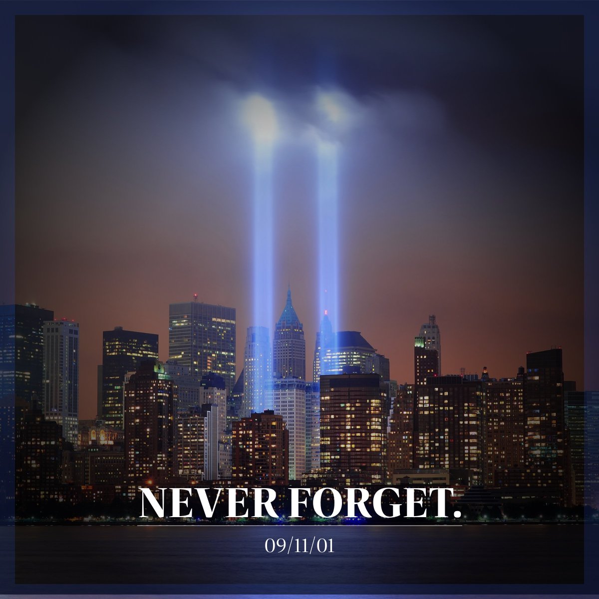 Today, on 9/11, we shall never forget. It is important for our students and children to learn about how our great nation united in shock, sorrow, and resolution in one of our most difficult moments. We thank all of those who served and continue to serve.