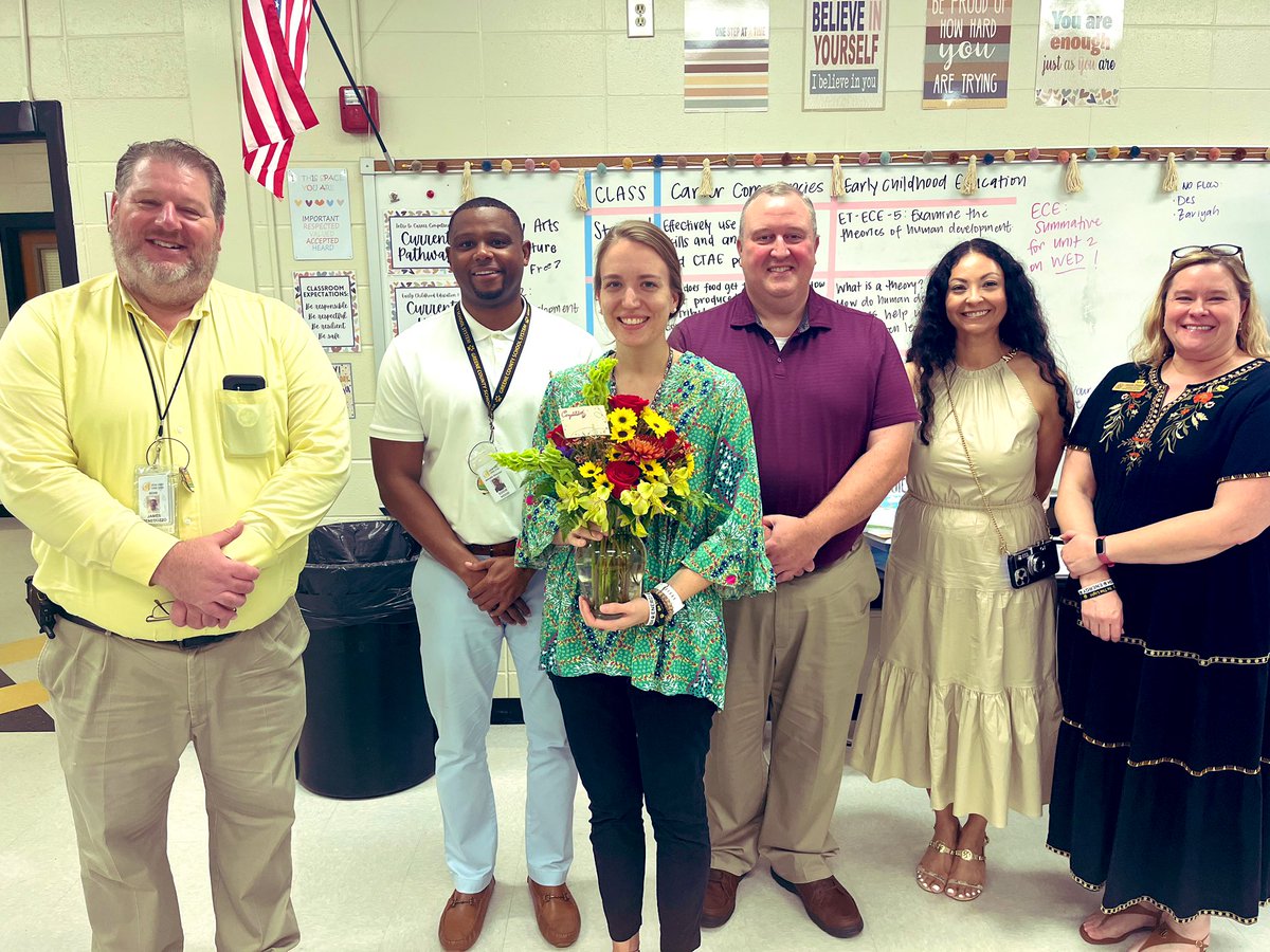 Congratulations to our Teacher of The Year Mrs. Ringer!!  #GoTigers