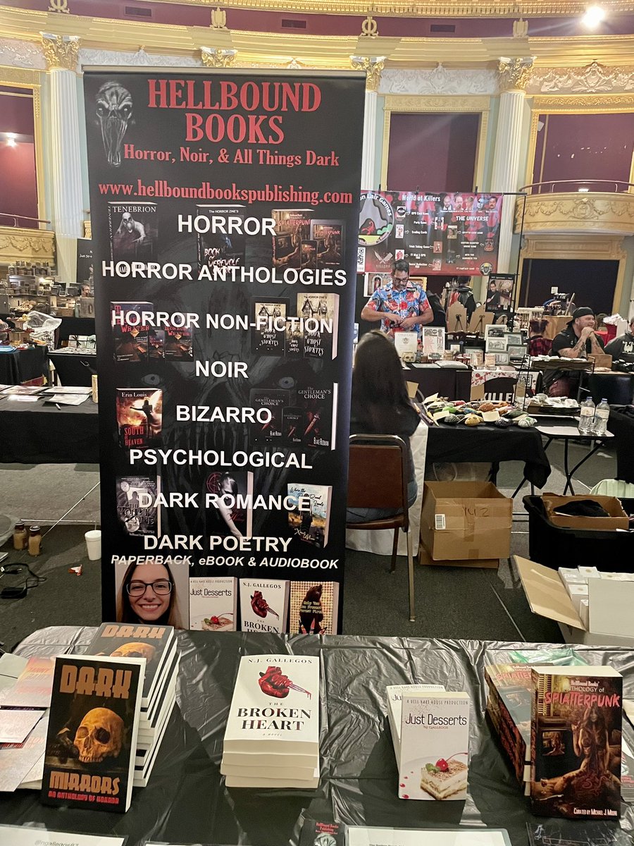 Wanted to thank <a href="/HellBoundBooks/">HellBoundBooks</a> for hooking me up at the Diet Dark History &amp; Horror Con ❤️😘