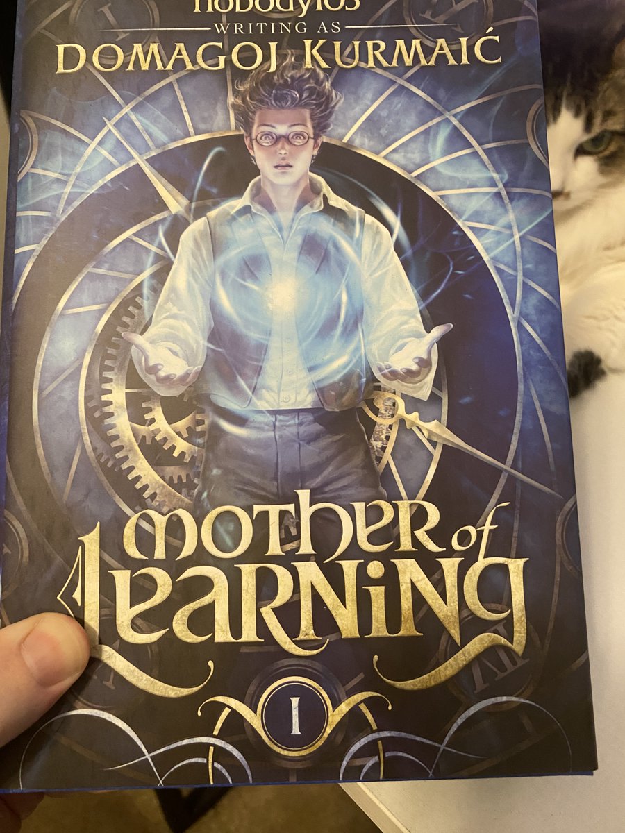 Just opened up the amazing book from nobody103 (@Wraithmarked) 's kickstarter. If you haven't read Mother of Learning I highly highly recommend it!