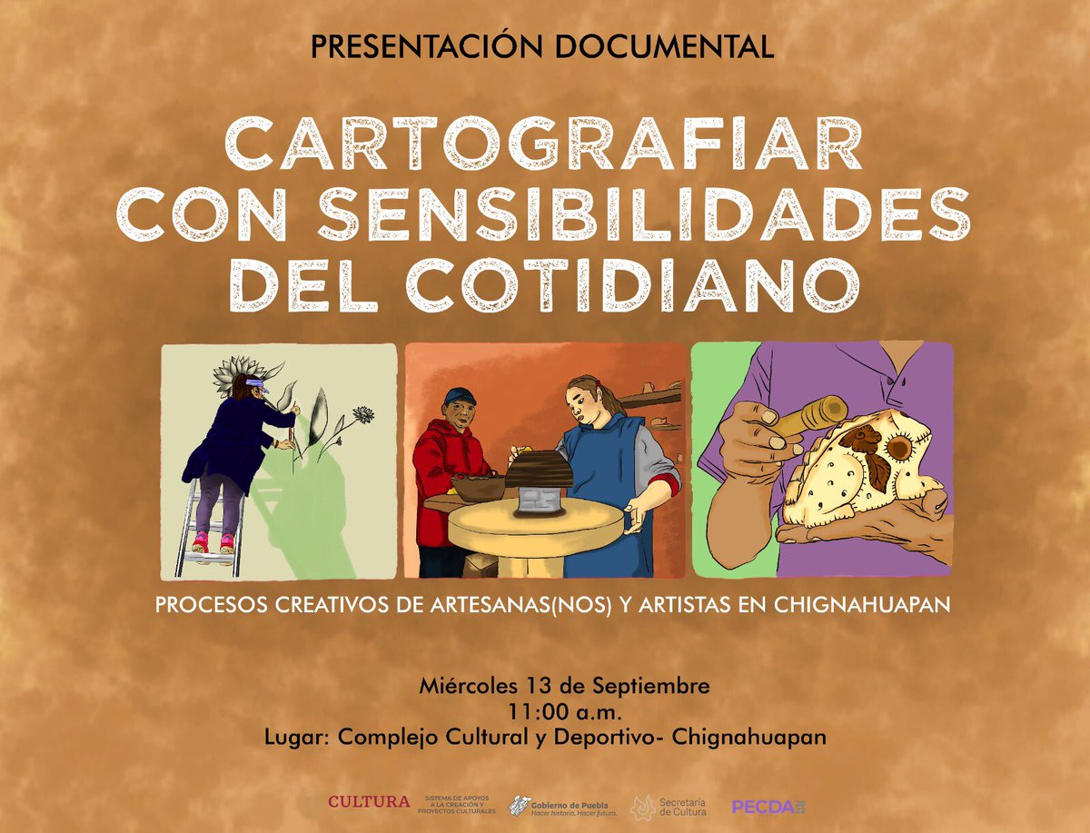 artechiconahui's tweet photo. Te invitamos a ver este interesante documental el próximo miércoles! Descubre el talento de nuestros artesanos y nuestros artistas, orgullo de nuestra tierra! Gracias a Ana González por invitarnos a ser parte de esta experiencia!
Tradición, arte y cultura! https://t.co/NaQNmCVrq1