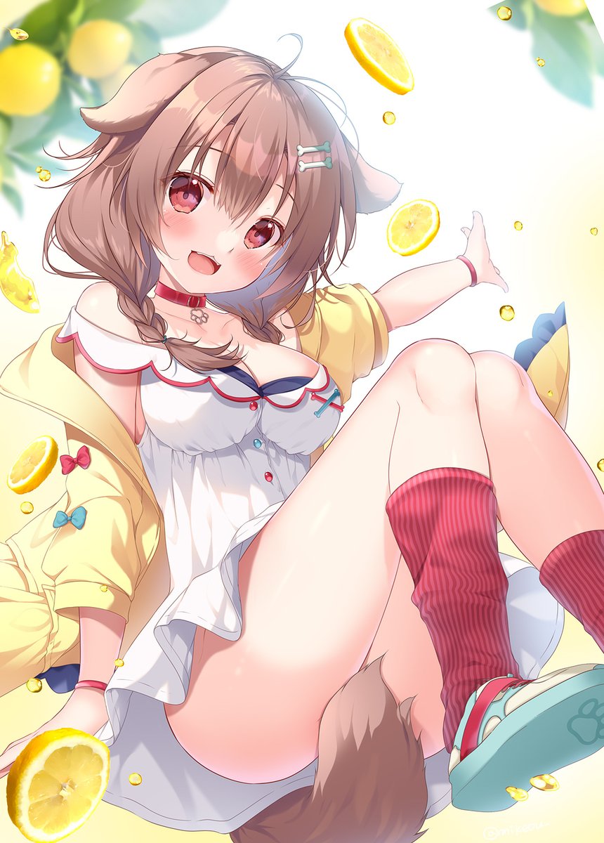戌神ころね ,戌神ころね(通常) 「ころね様描いてると笑顔になってしまうんだなー。 #できたてころね」|みけおうのイラスト