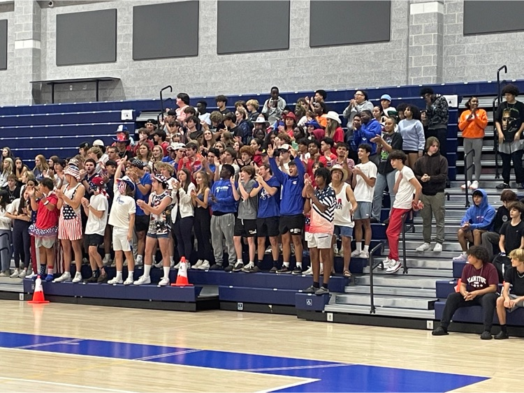 AHS student section also known as "The Pound" shows there spirit today. Great job by volleyball team!  Great  job AHS with school spirit. #ThisIsAttleboro