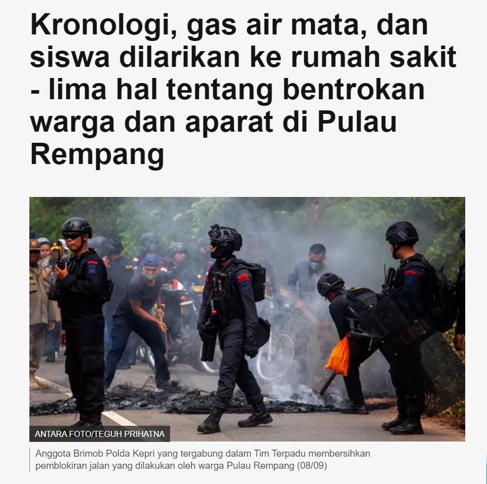 AdhieMassardi's tweet photo. REZIM WIDODO harus stop gunakan pasukan bersenjata utk intimidasi rakyat spt di WADAS ▪︎ KANJURUHAN ▪︎ AIR BANGIS ▪︎ REMPANG ▪︎ DLL.
☆ Bangsa Melayu sdh sangat sabar selama ini. Maka ketika dilukai di Rempang insya Allah mereka akan bangkit berjuang. Tarik all aparat itu https://t.co/QMhq7mv7c2