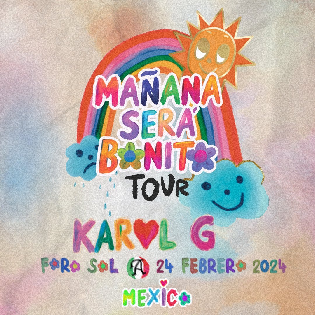 KAROL G 💖 Mañana Será Bonito Tour 
24 de Febrero del 2024 🗓️
Foro Sol 🏟️
CDMX 📍

#KarolG #MañanaSeráBonito #MañanaSeráBonitoTour #Bichotas #Bichota #ForoSol
