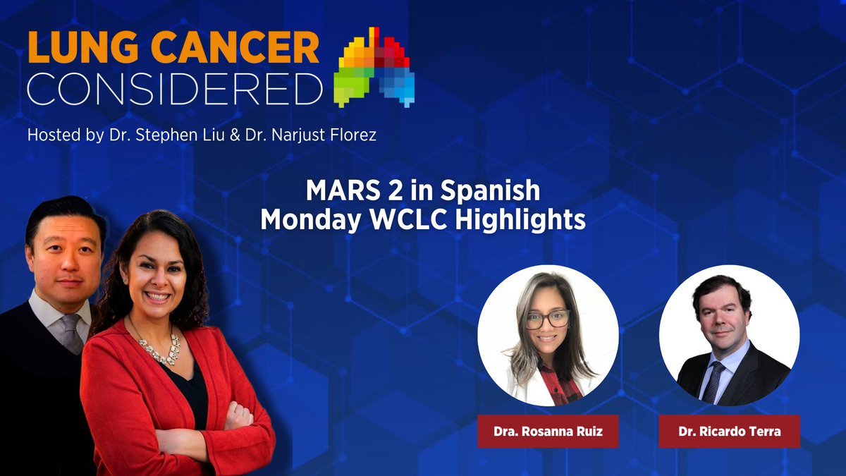 🚨Exclusive <a href="/IASLC/">IASLC</a> Episode in Spanish is now up‼️

Listen to #WCLC Monday Highlights as <a href="/RicardoTerra12/">Ricardo Terra</a> &amp; Dr. Rosanna Ruiz discuss the impressive MARS 2 Trial #Mesothelioma with <a href="/NarjustFlorezMD/">Narjust Florez, MD, FASCO</a> 

Get all the juicy details below👇👇👇👇👇
bit.ly/MARS2Spanish