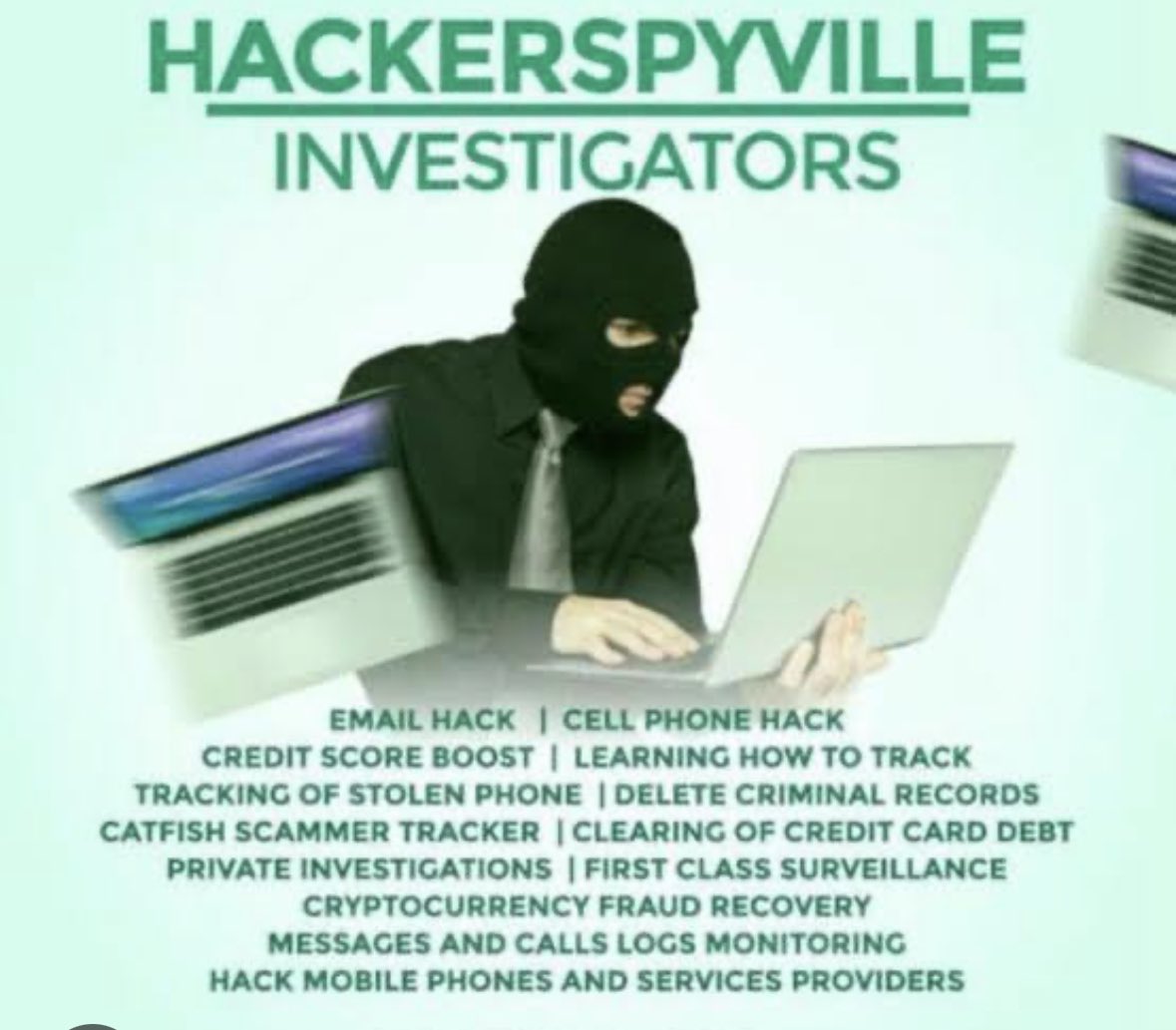 Message me if you need any help ♻️

#legithacker #ethicalhackers #hack #instagramhacking #hacker #hackandroid #legithackers #hireahacker #hackphone #hackiphone #spyphone #phonespy #needahacker #professionalhacker #hackerforrent #hackinginstagram #rentahacker #ethicalhacking