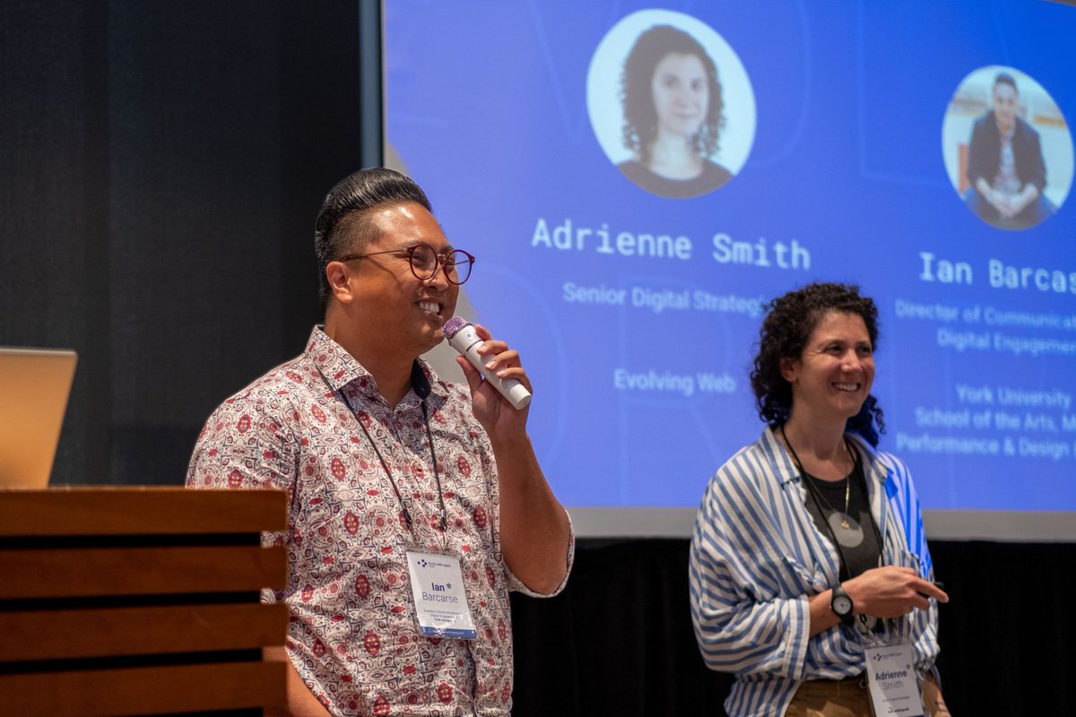 ianbarcarse's tweet photo. Glad to have repped #YorkU as I presented on Project Discovery at the #EvolveDrupal Conference last week. The event brought together 150+ professionals to discuss the future of digital technology, including #HigherEd folks from #McGillUniversity, #UofT, #uWaterloo &amp; #UofGH https://t.co/TN7Wf5uSwQ