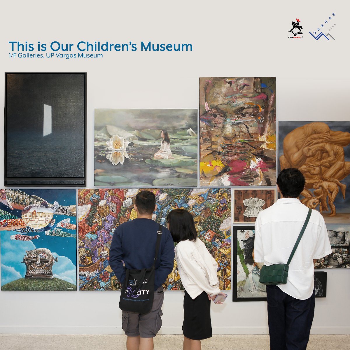 The exhibition This is Our Children's Museum by CANVAS closes today at the UP Vargas Museum. We thank everyone who joined us in the exhibition's collateral events.

The exhibit is on view at the 1/F Galleries until today, 5 pm. Walk-in visits are allowed.