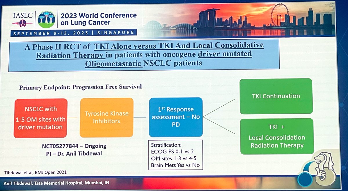 So proud of my colleague @Anil_Tibdewal who’s presenting on #PrecisionManagement of #Oligometastatic disease in #LungCancer at the #LMIC plenary session on the final day of #WCLC23 @IASLC @TataMemorial @RadOncTMC @naveenmummudi1 👏👏👏