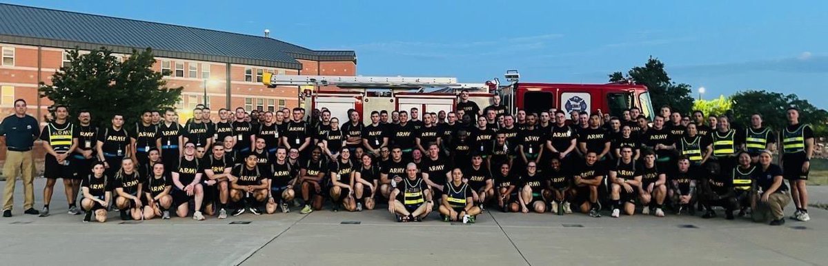 Firefighters hosted a 9/11 stair climb during PT for Alpha Co. 309th. After a squad climbed the 3 flights of stairs, they received a tag with a fallen firefighter's name who they were climbing for. They rang a bell and said the person’s name. 3,430 flights of stairs were climbed!