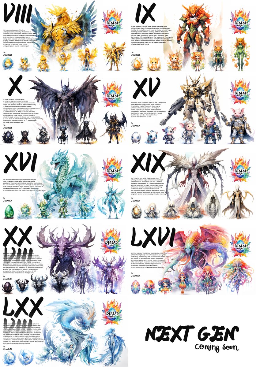 DigiaiProject's tweet image. 9 GEN+ Available now !!! opensea.io/DIGIAI #digiai #NFT #NFTS #NFTs #NFTcollection #NFTdrops #polygonNFT #NFTs #NFTshill #OpenSeaNFT #opensea #NFTcollectibles #NFTCommunity #NFT #NFTartist #OpenSeaNFT #opensea #polygonNFT #midjourney #crypto #digimon #pokemon