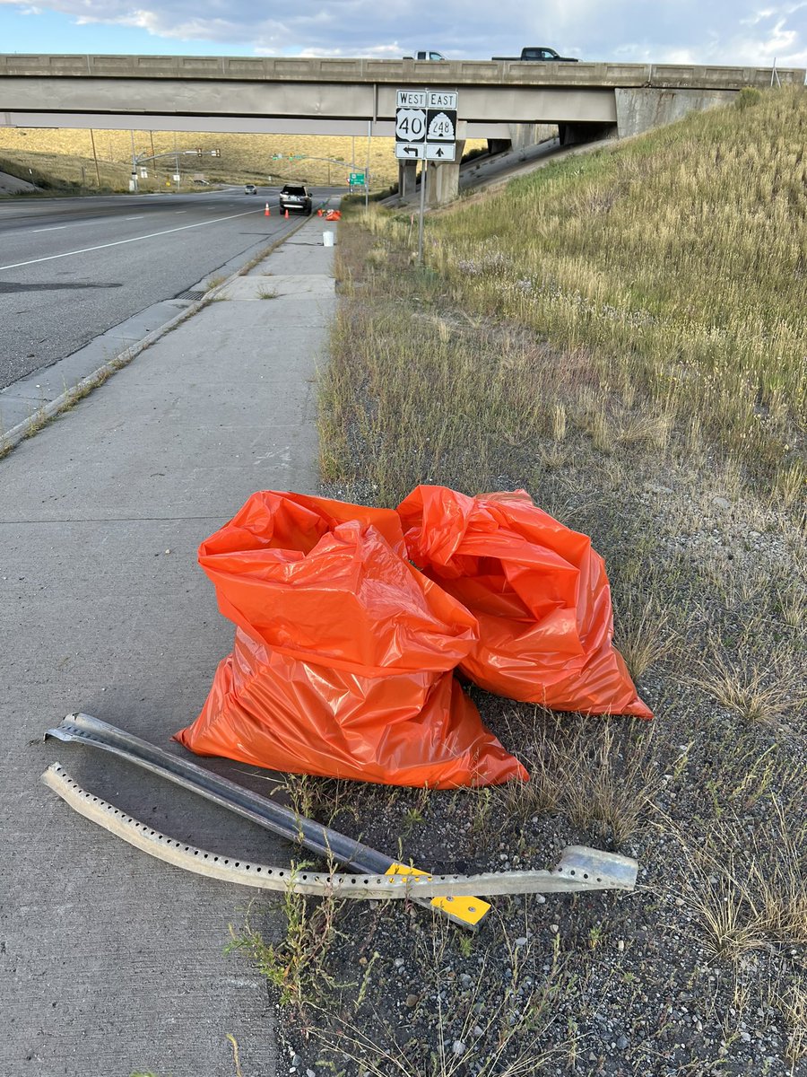 Joined a roadside cleanup today.  Please people, don’t leave loose trash in the back of your pickup where it can blow into the roadside.  Help #KeepAmericaBeautiful