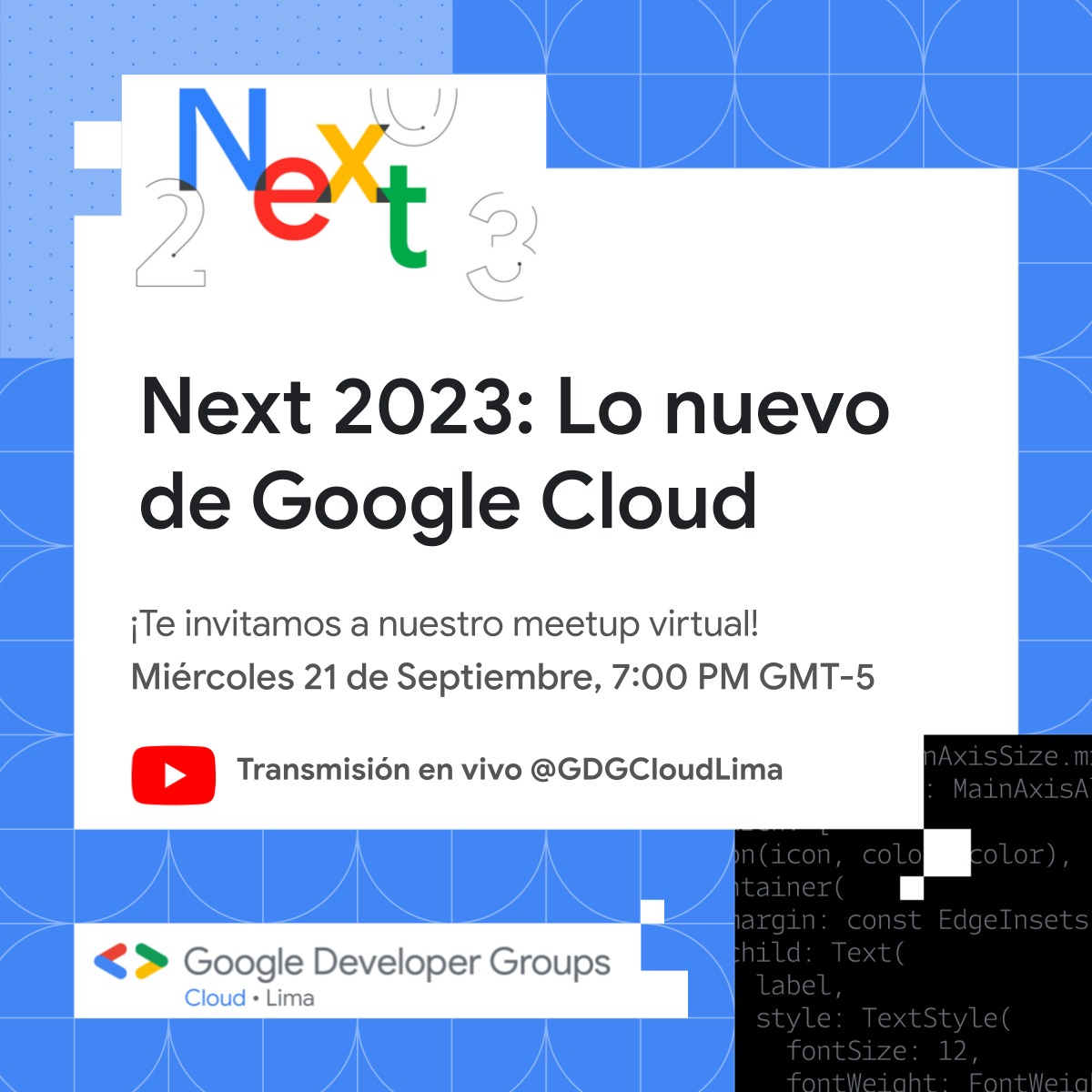 gdgcloudlima's tweet image. El #GoogleCloudNext '23 habló de #IA 🤖, #Cloud ☁️, #DevOps, #DataAnalytics y mucho más😱
¿Te los perdiste?🥺
¿Tantos y no sabes por donde empezar?🫠
¡Acompáñanos este 21 de Setiembre 📹🔴 a ver todo lo nuevo junto a grandes ponentes🔥😎
Te esperamos👉gdg.community.dev/events/details…