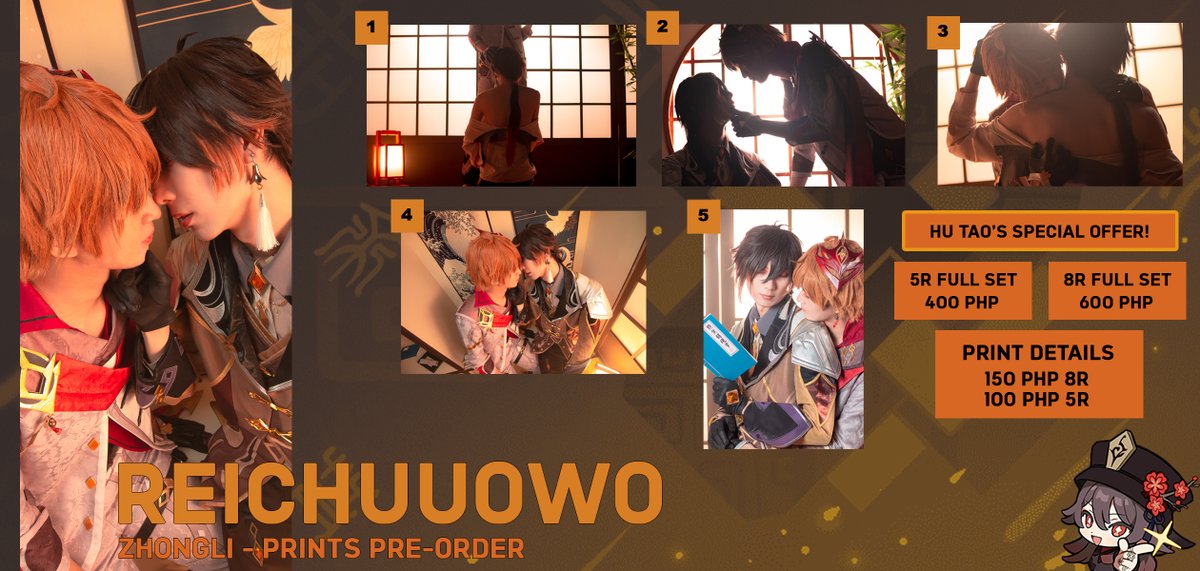 ReiChuuOwo ๐ HSR Anniversary (Mar30) (@reichuuowo) on Twitter photo โผ๏ธ ๐๐๐-๐๐๐๐๐ ๐๐๐๐๐๐๐๐๐๐๐๐ โผ๏ธ
( Pre Order Link: tinyurl.com/reichuuowoprinโฆ )
Zhongli X Tartaglia is now ๐๐๐๐๐๐๐๐๐! I want thank everyone's excitement and inquiries for this set.
This will be an ๐๐๐๐๐๐๐๐๐ set, so make sure to grab your copy! โผ๏ธ ๐๐๐-๐๐๐๐๐ ๐๐๐๐๐๐๐๐๐๐๐๐ โผ๏ธ
( Pre Order Link: tinyurl.com/reichuuowoprinโฆ )
Zhongli X Tartaglia is now ๐๐๐๐๐๐๐๐๐! I want thank everyone's excitement and inquiries for this set.
This will be an ๐๐๐๐๐๐๐๐๐ set, so make sure to grab your copy!