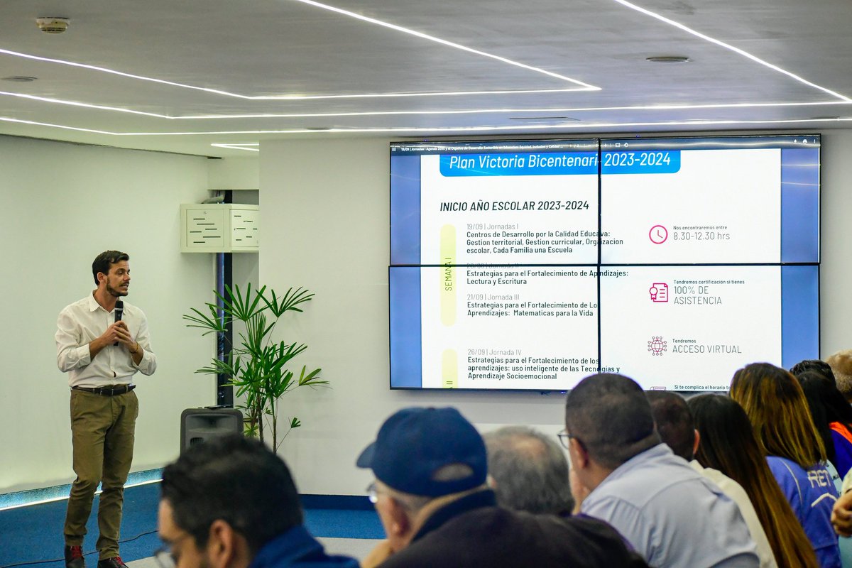 _LaAvanzadora's tweet photo. ¡La educación avanza!

Fructífera reunión de trabajo junto a distintas organizaciones educativas del país para afinar, planificar y avanzar en los detalles para el inicio del año escolar 2023-2024 y lo que será el plan de formación docente. 

@NicolasMaduro
@MPPEDUCACION https://t.co/UfYbwQVKVJ