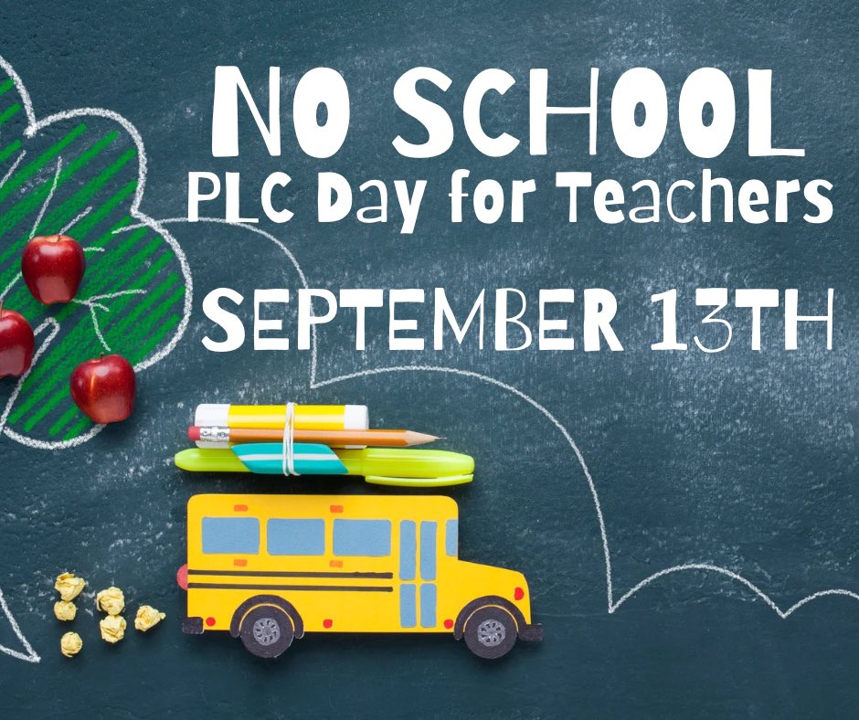 📢 No School on Wednesday 📢