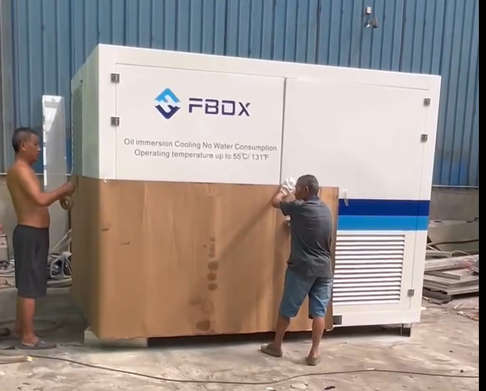 Another set of F1 was packed and ready to load F1 #immersioncooling #miningcontainer, can hold #Avalonminer #whatsminer, #antminer