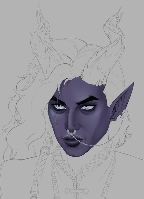 Azarel WIP. Trust 'em, they're a (former) Paladin 