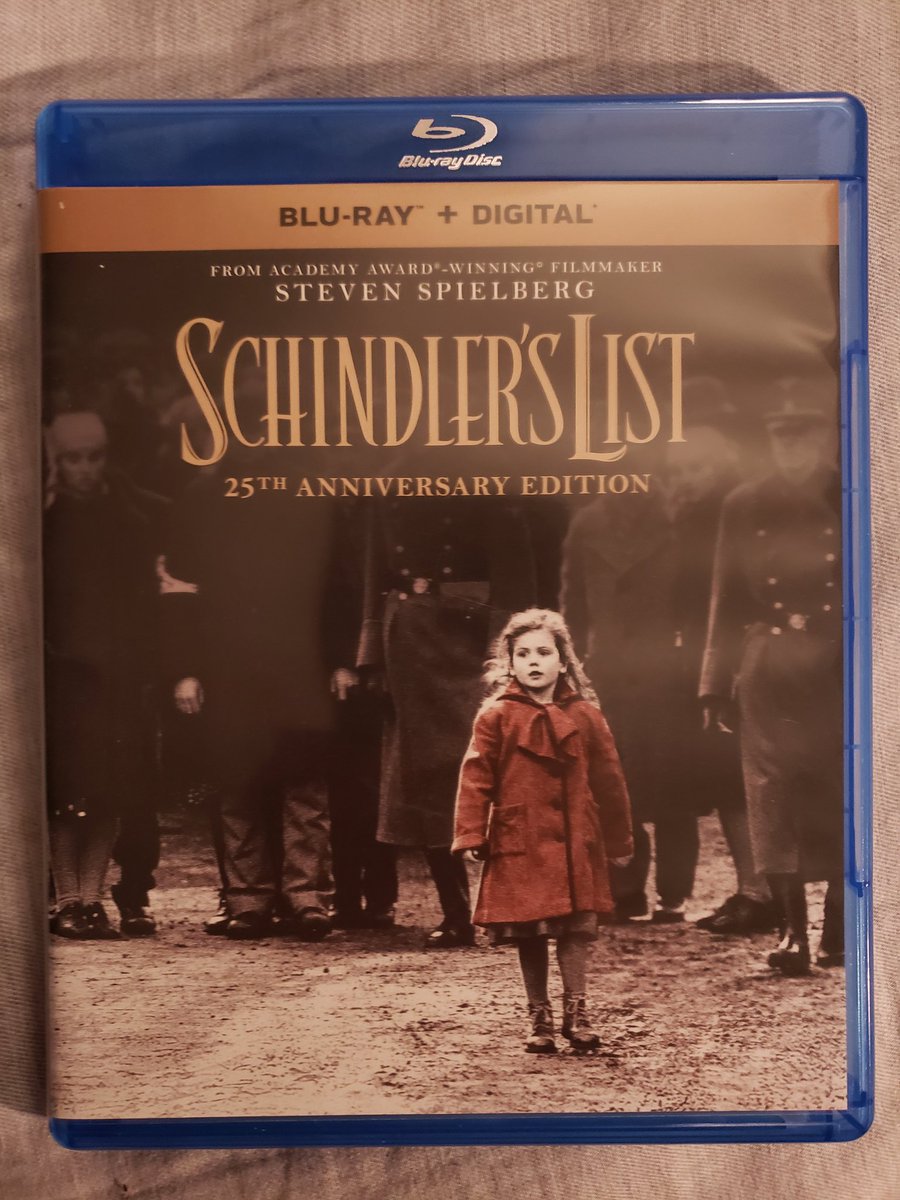 Now showing on my 90's Fest Movie 🎥 marathon...Schindler's List (1993) on amazing blu-ray!!#movie #movies #drama #truestory #schindlerslist #nazigermany #WWII #LiamNeeson #RalphFiennes #benkingsley #EmbethDavidtz #bluray #90s #90sfest #durandurantulsas3rdannual90sfest #holocaust