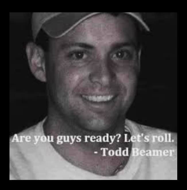 Wadsack4Arizona's tweet image. 9/11 call #ToddBeamer
Todd: Hello… Operator…listen to me…I can’t speak very loud. – This is an emergency. I’m a passenger on a United flight to San Francisco..  We have a situation here….Our plane has been hijacked…..can you understand me?
Lisa: (exhaling a deep breath to…