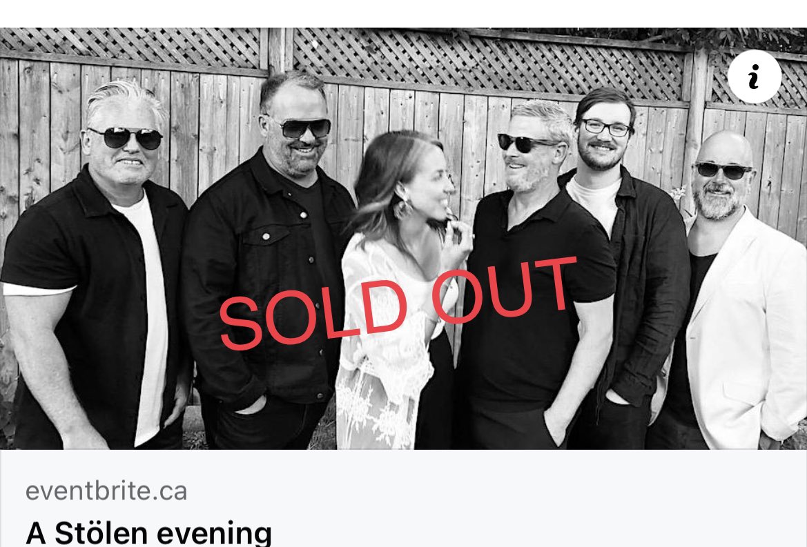 Pretty excited for this Saturday’s sold out gig!