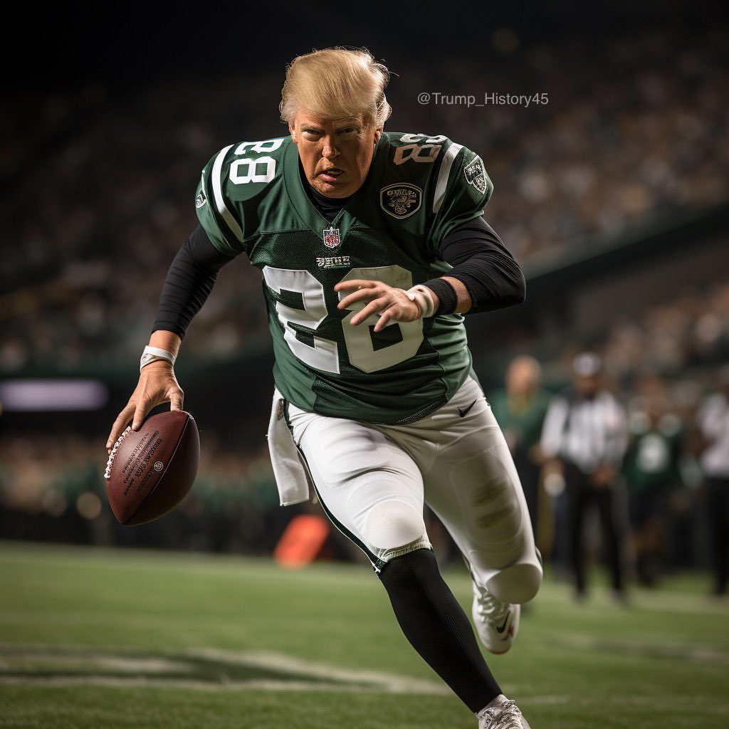 🚨BREAKING🚨
Donald Trump has volunteered to play as a stand-in quarterback for the New York Jets as Aaron Rogers has been pulled from the game due to injury. #NFL