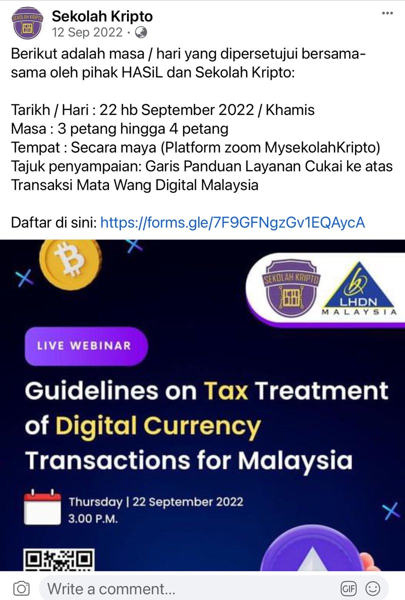 Genap 1 tahun. Usaha kecil kami utk buat libat urus latar tempatan utk blockchain, web3. 

org ramai duk kata Malaysia ni tertingal la, lambat la dan lain2.

sebenarnya Malaysia byk je perkembangan yg bagus utk bidang ni. 

kita belum terlewat lagi. bidang ni masih awal 👍