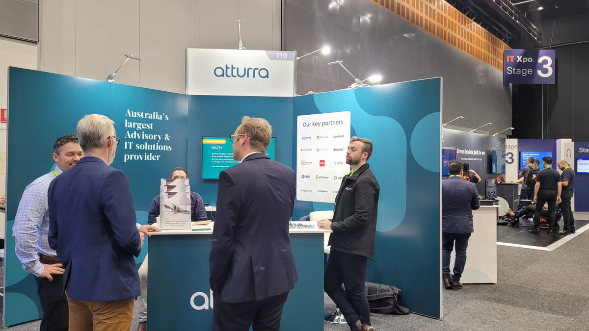 The Atturra team is attending the <a href="/Gartner_inc/">Gartner</a>  Symposium 2023 in Gold Coast. 

Drop by booth 719 or reach out to us at atturra.com if you're interested in technology advisory and services. We'd love to chat! #GartnerSym
