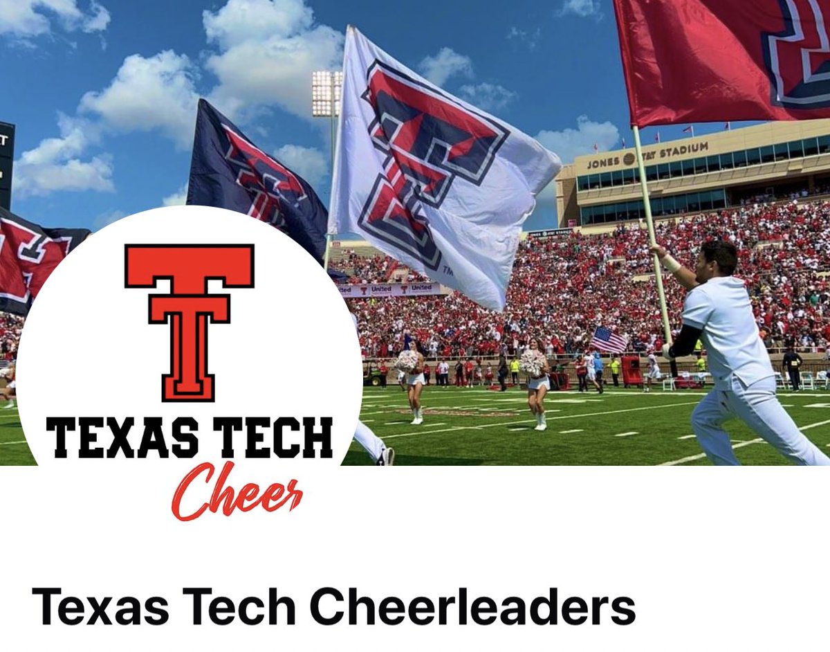 ttucheer's tweet photo. Please follow &amp; like our NEW Facebook page! Apologize for the confusion-last page got blocked &amp; attempts to resolve issue went unanswered… Search TEXAS TECH CHEERLEADERS. Here’s profile &amp; header pic! We’re working to get more pictures &amp; details up! https://t.co/EiT1tmnJV1