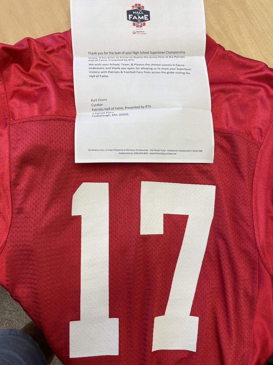 We will never forget, Ray we miss &amp; love you! #17 was painted on Fred Green Field back in October of 2001. Ray's #17 jersey was just returned from the Patriots Hall of Fame last week where it has been on display since winning the Super Bowl 2017, no coincidence there! #MelrosePS