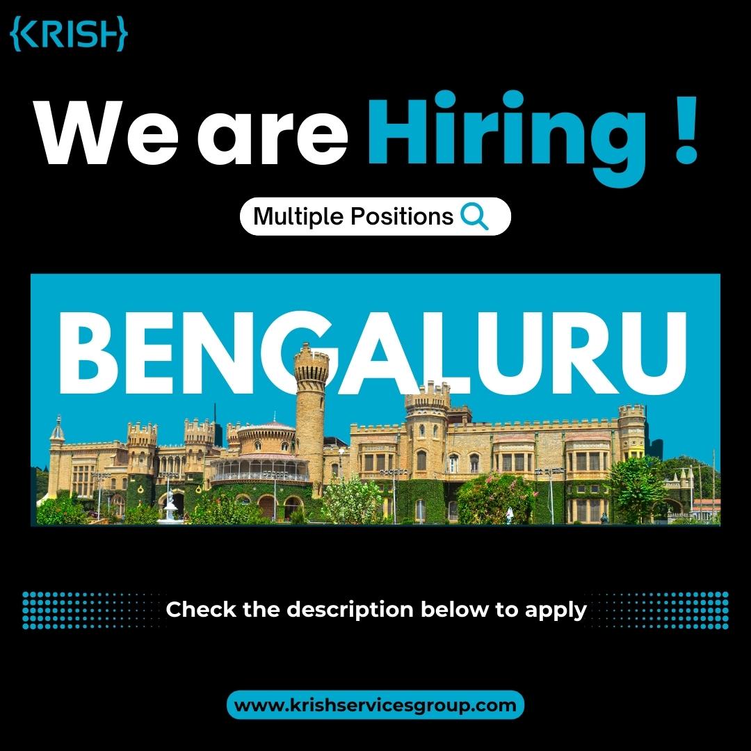 We're Expanding Our Team!  

Check the link below to discover a range of opportunities across various domains.  

zurl.co/Pl4B  

#jobopenings #careers #hiringnow #hiring #krishservices #job #jobs #bengalurujobs #recruitment