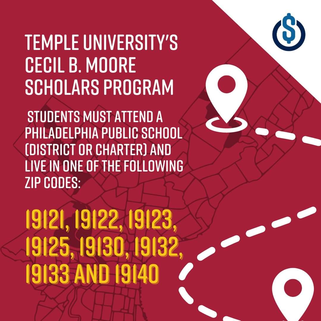 Philly_RJ's tweet photo. Hey, #PhlEd, info on @TempleUniv Cecil B. Moore Scholarships for North Philly students. Info and interest survey here: https://t.co/xp3hvVShD2 https://t.co/GUc0SYr2oq