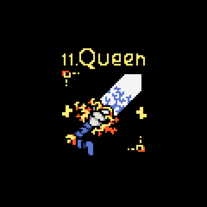 redfellow_'s tweet image. 11. Queen 
#pixelart   #Swordtember2023   #ドット絵
