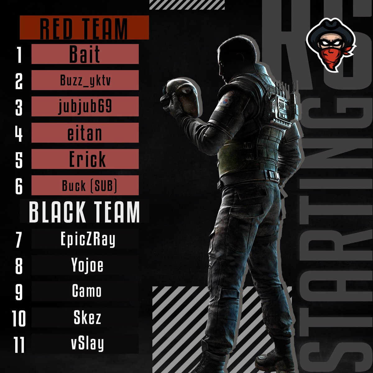 Say hello to this years R6 roster!!!