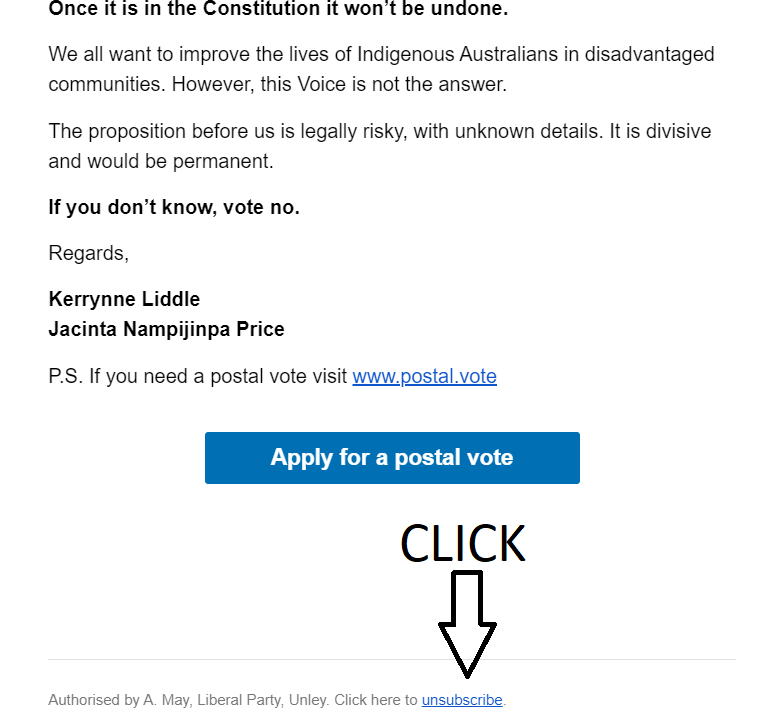 tccack's tweet photo. Hey there @AusElectoralCom . I got an email from the Lib/Nats offering to help me out with a postal vote. I played the game for fun. Is it OK to have me think I'm getting a postal application done, when in fact I'm handing them a "please contact me" and then redirecting to AEC? https://t.co/Om6lXFDVFY