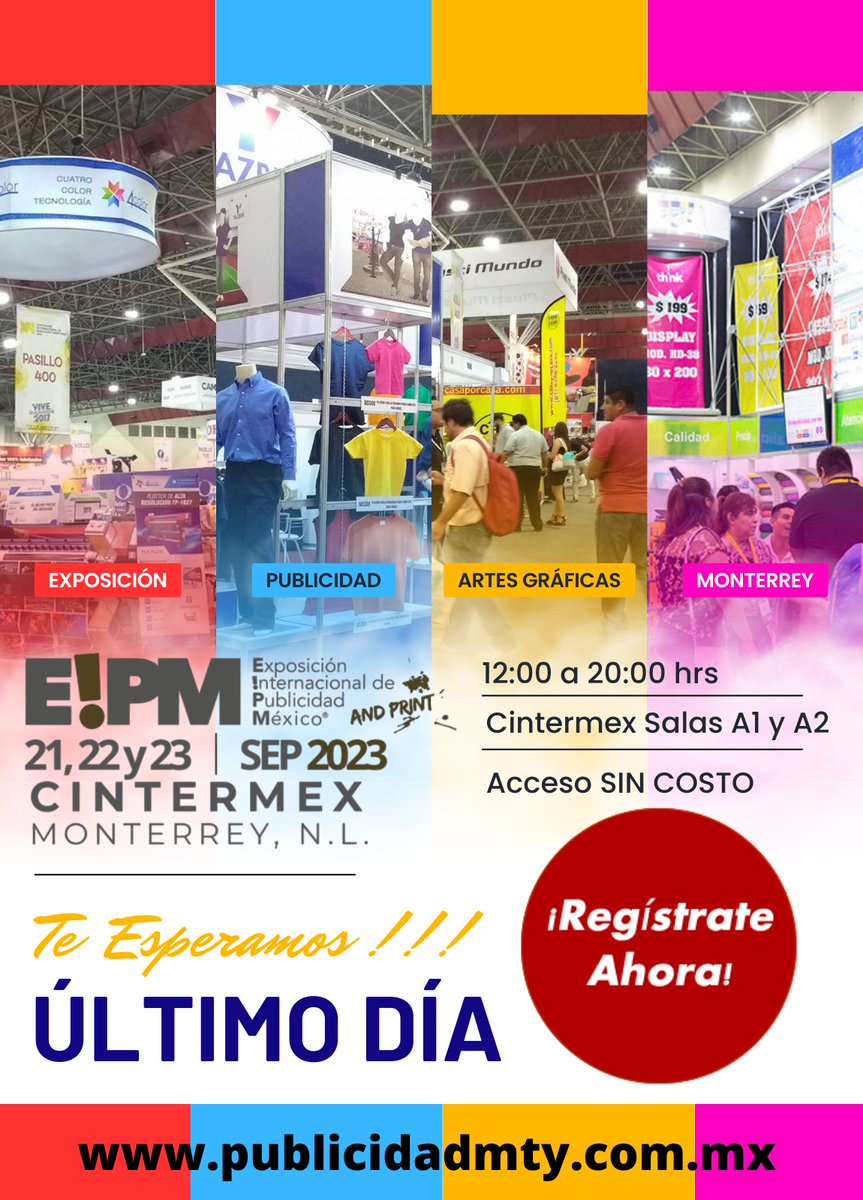 ACOBANMX's tweet photo. ¡Hoy es último día! #eipm
Regístrate 
https://t.co/FD3EWslVZR https://t.co/NNch0KJTVn
