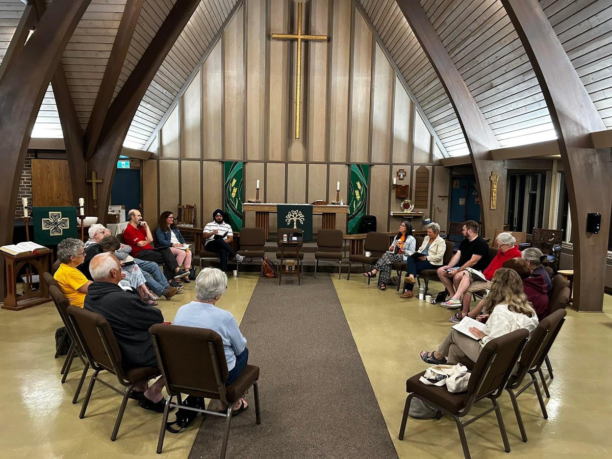 'Tonight's book discussion at St. Aidan's was amazing! I strongly encourage everyone in our communities to read #BecomingKin by Patty Krawec. Wabanan Anangokwe is a wonderful person, who bravely shares important truths and teaches us valuable lessons.'