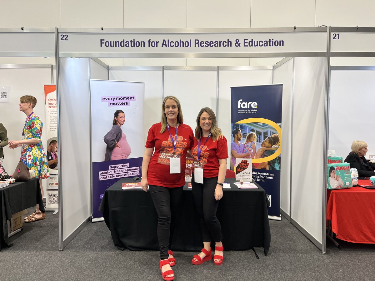 Carly and Marie are at the <a href="/MidwivesACM/">ACM</a> today talking about the #EveryMomentMatters campaign &amp; #RedShoesRock

Midwives play such an important role in supporting alcohol free pregnancies!

Thanks to the Australian Government <a href="/healthgovau/">Australian Dept of Health, Disability and Ageing</a> for supporting this important program.