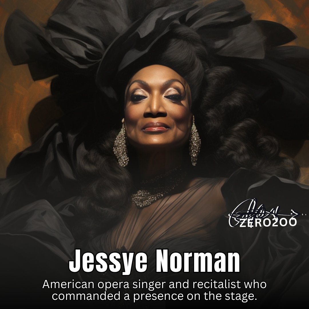 Day 223-Celebrating the birthday of the iconic Jessye Norman, a voice that soared to incredible heights and moved hearts around the globe. #JessyeNorman #OperaLegend #MusicIcon #legendsinlivingcolor