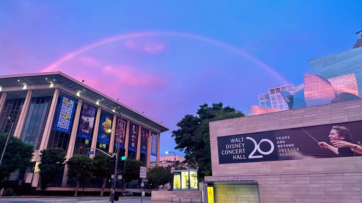Gustavo Dudamel conducts rainbows. 🪄