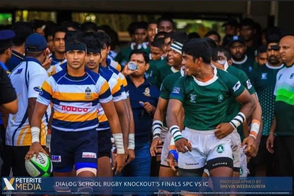 Mike_Affinity's tweet photo. As a former ruggerite and more so a Peterite I find the use of the first image to define class, upbringing, discipline etc quite sad. 2nd pic from another angle for context. The pathana cap was speaking to his team to boost their moral none of it was directed at the Peters team. https://t.co/zZsdj4mvL0
