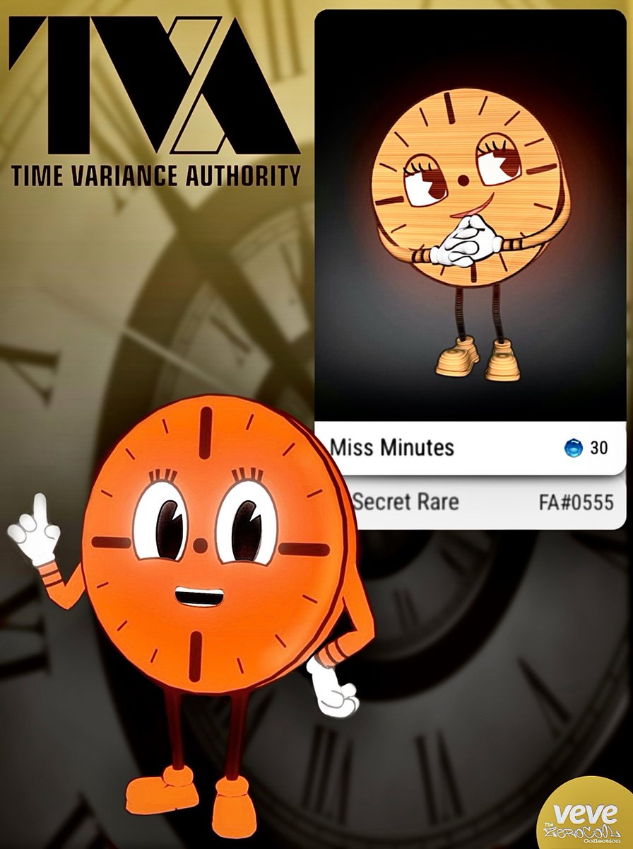 ZeroCo0L (@_zeroco0l) on Twitter photo I'm Miss Minutes, and it's my job to catch you up before you stand trial for your crimes
<a href="/veve_official/">VeVe | Digital Collectibles</a> <a href="/DavidYuNZ/">David Yu ⭕️</a>
#vevefam #veve
#DigitalCollectibles
#NFT #NFTs
#Collector
#Marvel
#Loki
#MissMinutes I'm Miss Minutes, and it's my job to catch you up before you stand trial for your crimes
<a href="/veve_official/">VeVe | Digital Collectibles</a> <a href="/DavidYuNZ/">David Yu ⭕️</a>
#vevefam #veve
#DigitalCollectibles
#NFT #NFTs
#Collector
#Marvel
#Loki
#MissMinutes